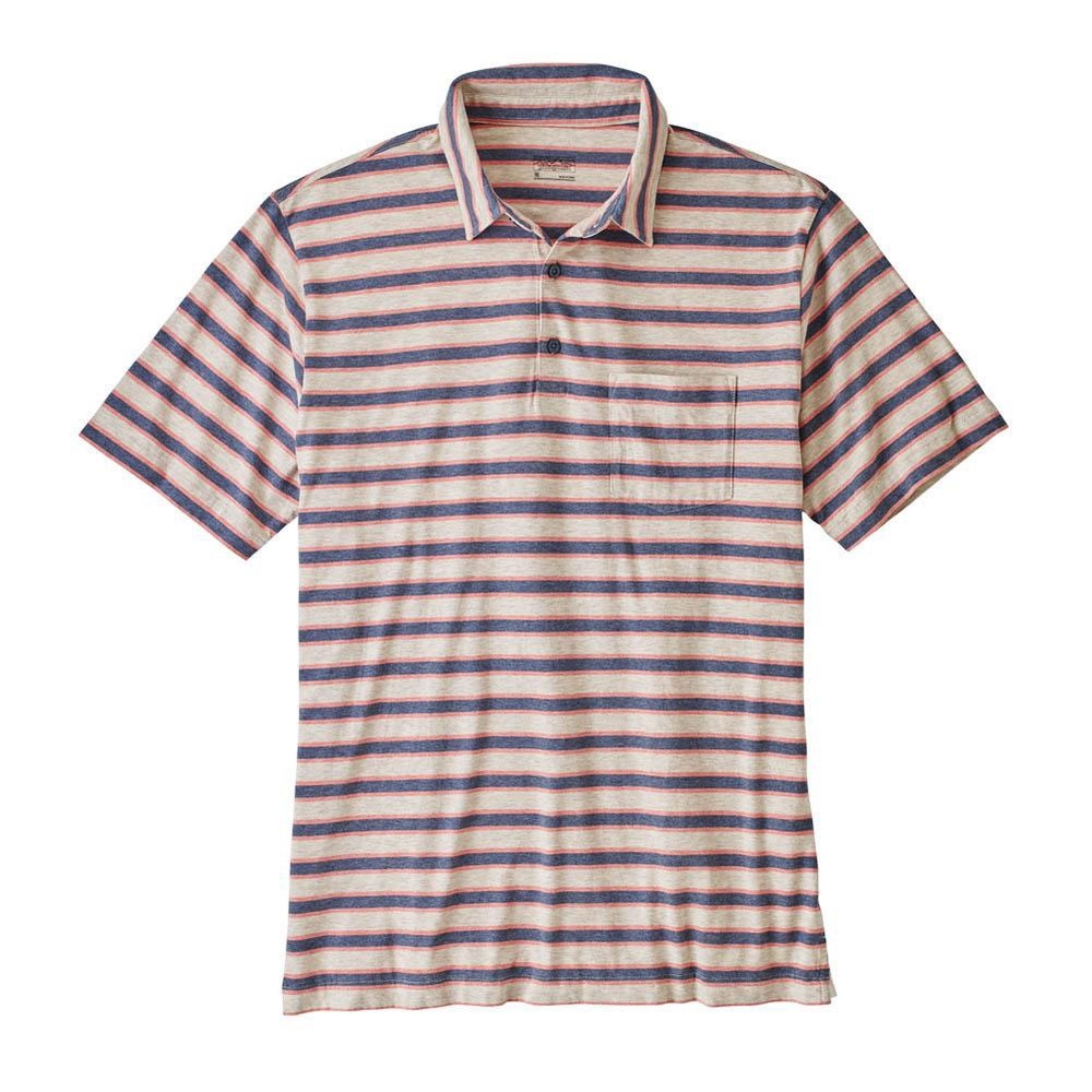 Patagonia Men’s Squeaky Clean Polo in Rugby Stripe, size Small